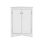 Bathroom Storage Cabinet with Adjustable Shelves Freestanding Floor Cabinet - 17.2L x 17.2W x 31.5H