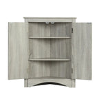 Bathroom Storage Cabinet with Adjustable Shelves Freestanding Floor Cabinet - 17.2L x 17.2W x 31.5H