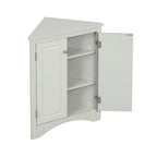 Bathroom Storage Cabinet with Adjustable Shelves Freestanding Floor Cabinet - 17.2L x 17.2W x 31.5H