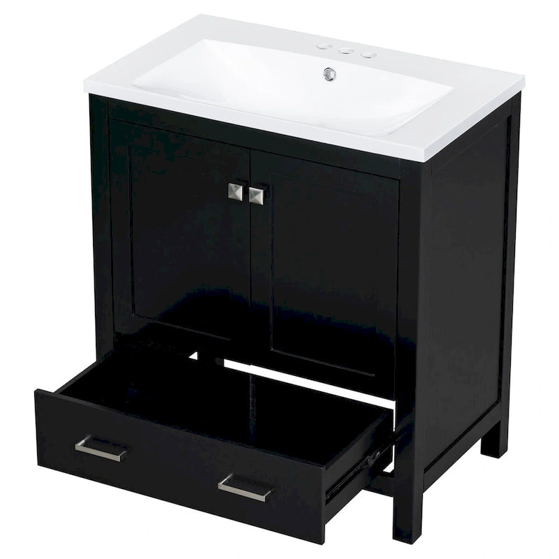 Bathroom Storage Cabinet with 2 Doors and a Drawer