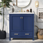 Bathroom Storage Cabinet with 2 Doors and a Drawer