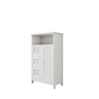 Bathroom storage cabinet with drawers and door