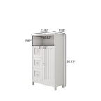 Bathroom storage cabinet with drawers and door