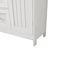 Bathroom storage cabinet with drawers and door