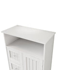 Bathroom storage cabinet with drawers and door