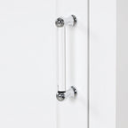 Freestanding Storage Cabinet with Drawers and Adjustable Shelf