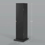 HOMCOM Toilet Paper Cabinet, Small Bathroom Corner Floor Cabinet with Doors and Shelves, Thin Storage Bathroom Organizer