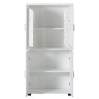 Tall and Wide Bathroom Floor Storage Cabinet