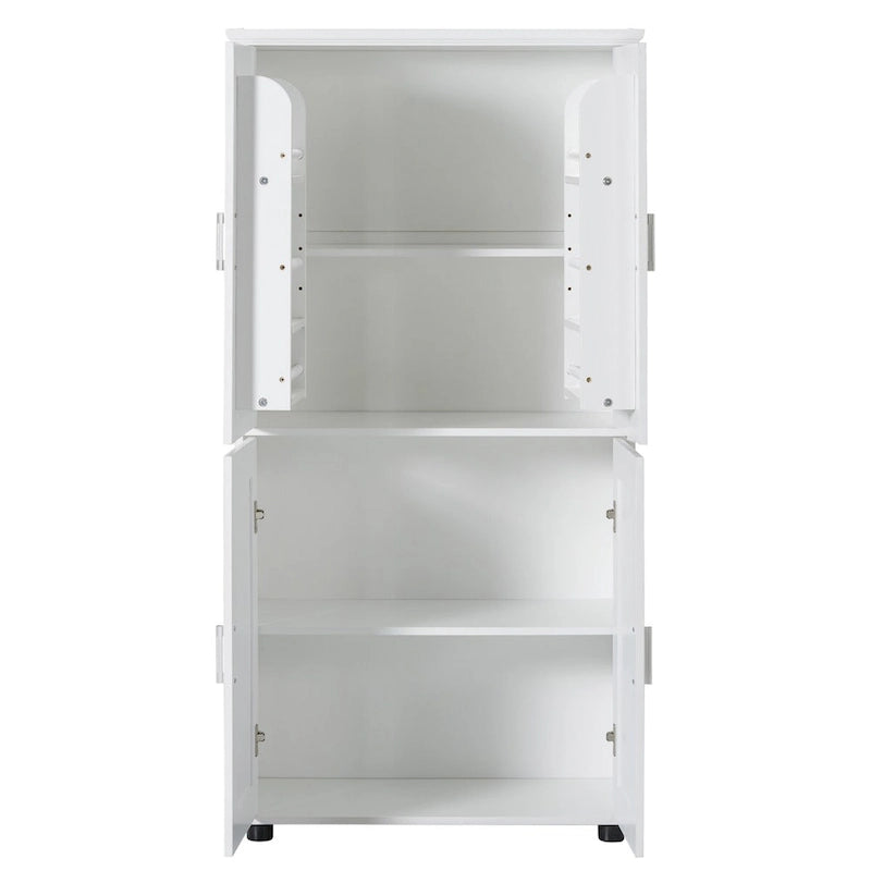 Tall and Wide Bathroom Floor Storage Cabinet