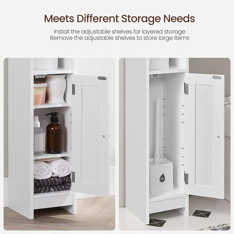Small Bathroom Storage Corner Floor Cabinet