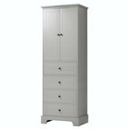 Storage Cabinet with 2 Doors and 4 Drawers