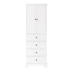 Storage Cabinet with 2 Doors and 4 Drawers
