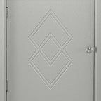 Modern Wooden Corner Tall Bathroom Storage Cabinet with Metal Handles