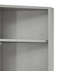 Modern Wooden Corner Tall Bathroom Storage Cabinet with Metal Handles