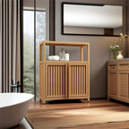 Large Capacity Bamboo Storage Cabinet Furniture