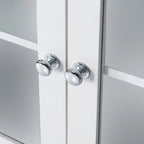 Tall Storage Cabinet with Shelves and Doors for Bathroom
