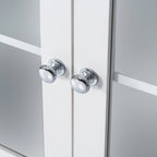 Tall Storage Cabinet with Shelves and Doors for Bathroom