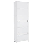 Tall Storage Cabinet with Shelves and Doors for Bathroom