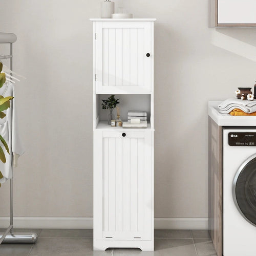 1-Compartment 1-Door Tilt-Out Laundry Sorter Cabinet