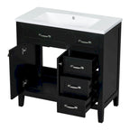 Bathroom Cabinet with Drawers and Sink Combo