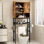 Mieres Over The Toilet Storage, 4-Tier Over-The-Toilet Space Saver Organizer Rack, Bathroom Organizer Over Toilet - N/A