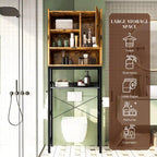 Mieres Over The Toilet Storage, 4-Tier Over-The-Toilet Space Saver Organizer Rack, Bathroom Organizer Over Toilet - N/A