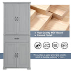 Bathroom Storage Cabinet with Doors and Drawer,Multiple Storage Space