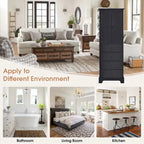 Bathroom Storage Cabinet with Drawers and Adjustable Shelf