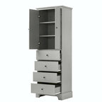 Bathroom Storage Cabinet with Drawers and Adjustable Shelf