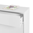 Shoe Cabinet Freestanding Shoe Rack Storage Organizer with Drawers - 31.5 W x 9.84 D x 43.3 H