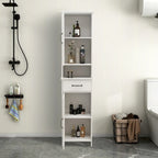 Double Door Narrow Height Slim Floor Standing Cabinet