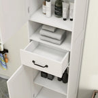 Double Door Narrow Height Slim Floor Standing Cabinet