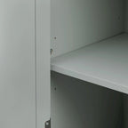 Tall Storage Cabinet with Three Drawers - N/A