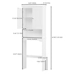 Over The Toilet Storage Cabinet, Bathroom Shelf Over Toilet, Bathroom Storage Cabinet Organizer,Wood Bathroom Space Saver