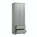 Bathroom Tall Storage Cabinet with Two Drawers