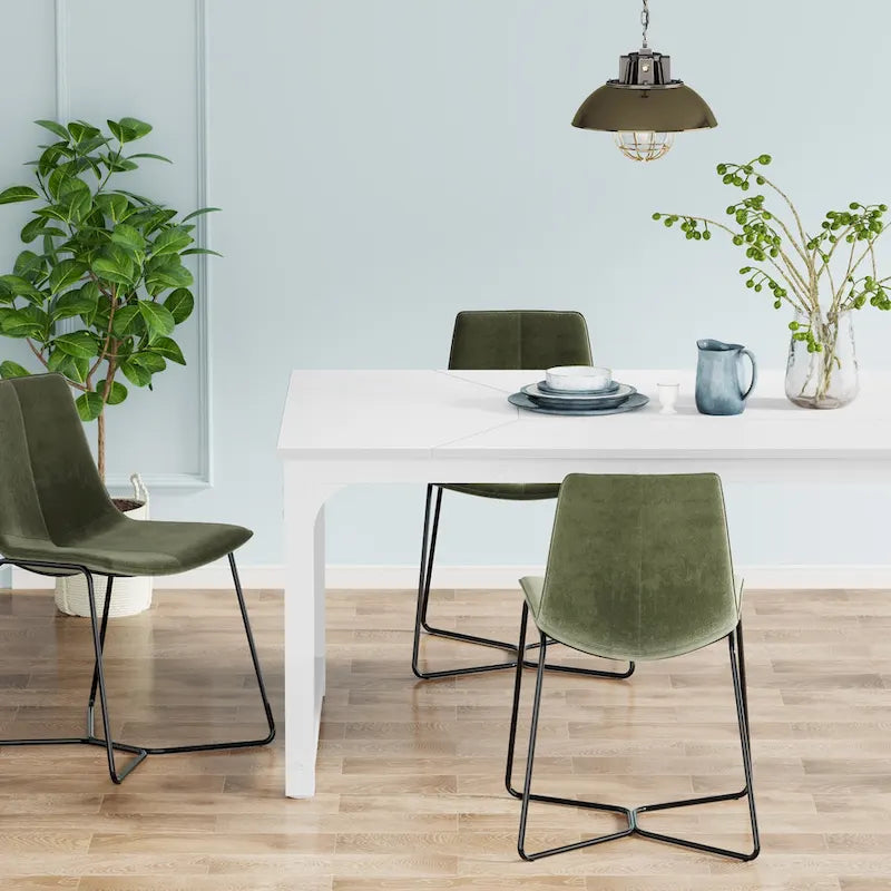 78.74 Inches Modern Dining Table for 8-10, Rectangular Kitchen Table - 78.7W x 39.4D