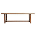 Elegant Acacia Trestle Bench