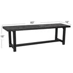 Elegant Acacia Trestle Bench