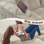 OVIOS Long Plush No Assembly Required Chaise Sofa