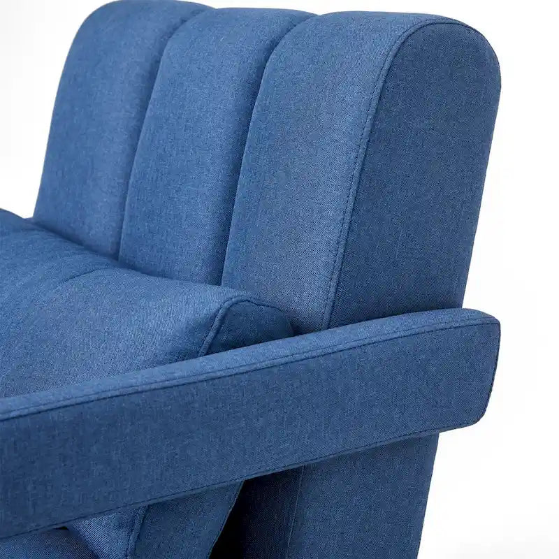 Modern Upholstered accent chair, Comfortable Linen Fabric with a pillow for Living room,bedroo,mLinen