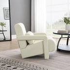 Modern Upholstered accent chair, Comfortable Linen Fabric with a pillow for Living room,bedroo,mLinen