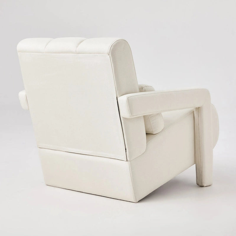 Modern Upholstered accent chair, Comfortable Linen Fabric with a pillow for Living room,bedroo,mLinen