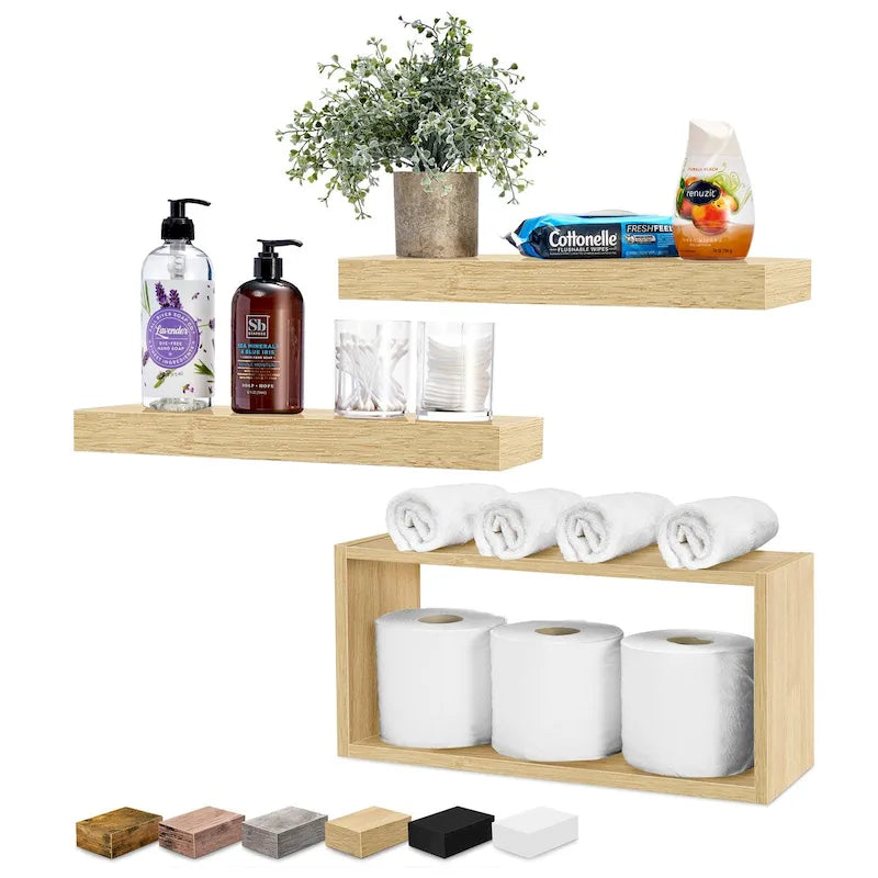 Sorbus Floating Shelves for Wall Set of 3 - 16 L X 5.5 W X 7.75H