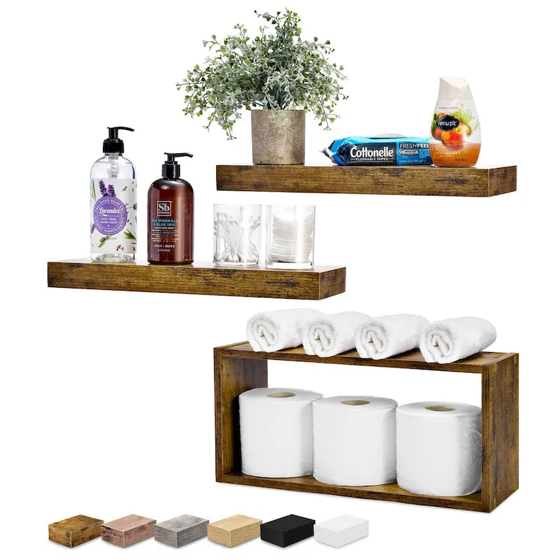 Sorbus Floating Shelves for Wall Set of 3 - 16 L X 5.5 W X 7.75H