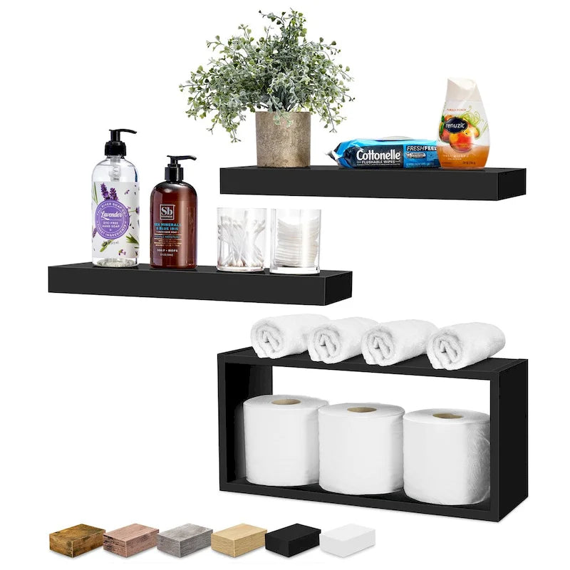 Sorbus Floating Shelves for Wall Set of 3 - 16 L X 5.5 W X 7.75H
