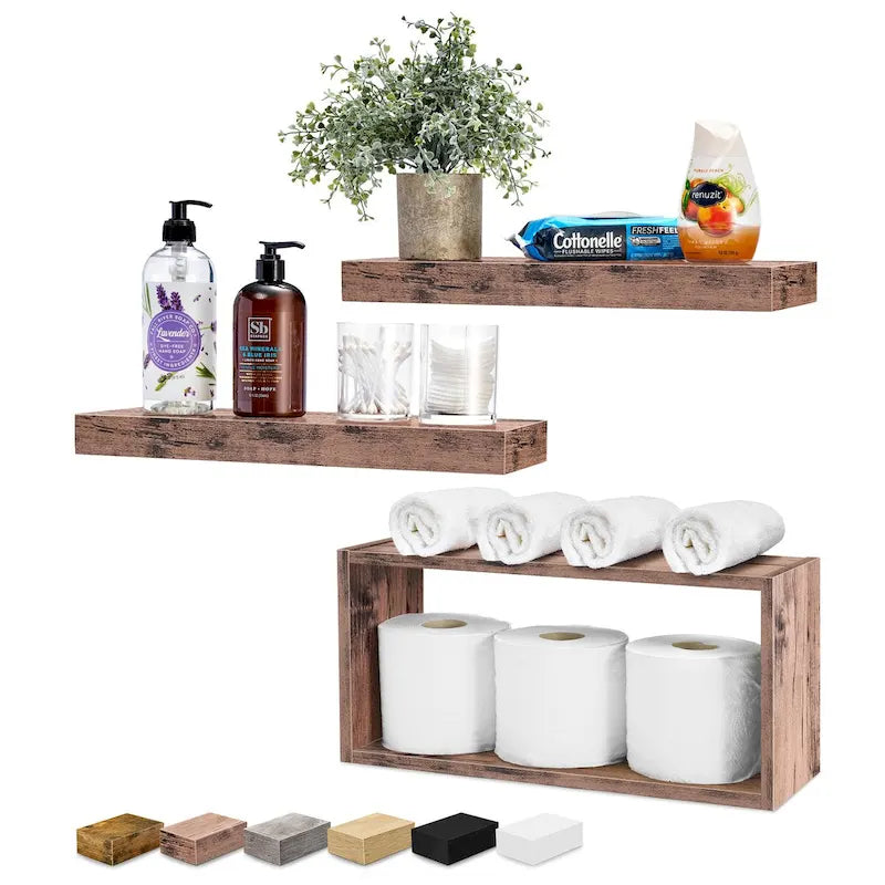 Sorbus Floating Shelves for Wall Set of 3 - 16 L X 5.5 W X 7.75H