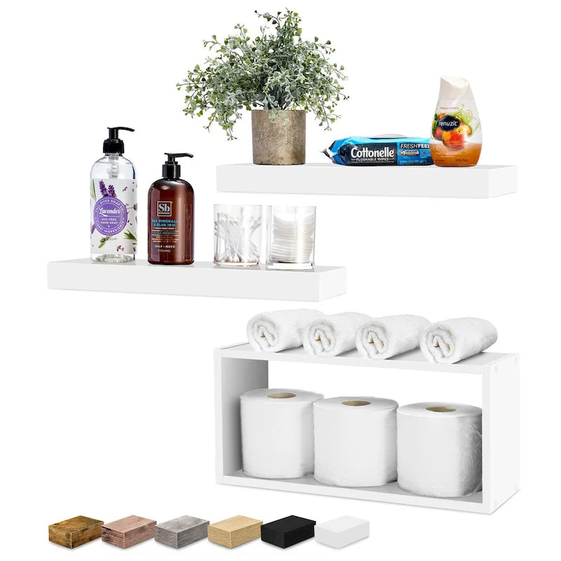 Sorbus Floating Shelves for Wall Set of 3 - 16 L X 5.5 W X 7.75H