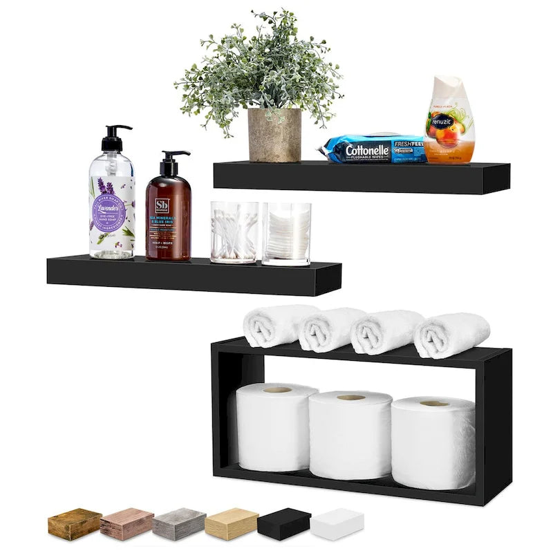 Sorbus Floating Shelves for Wall Set of 3 - 16 L X 5.5 W X 7.75H