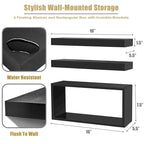 Sorbus Floating Shelves for Wall Set of 3 - 16 L X 5.5 W X 7.75H