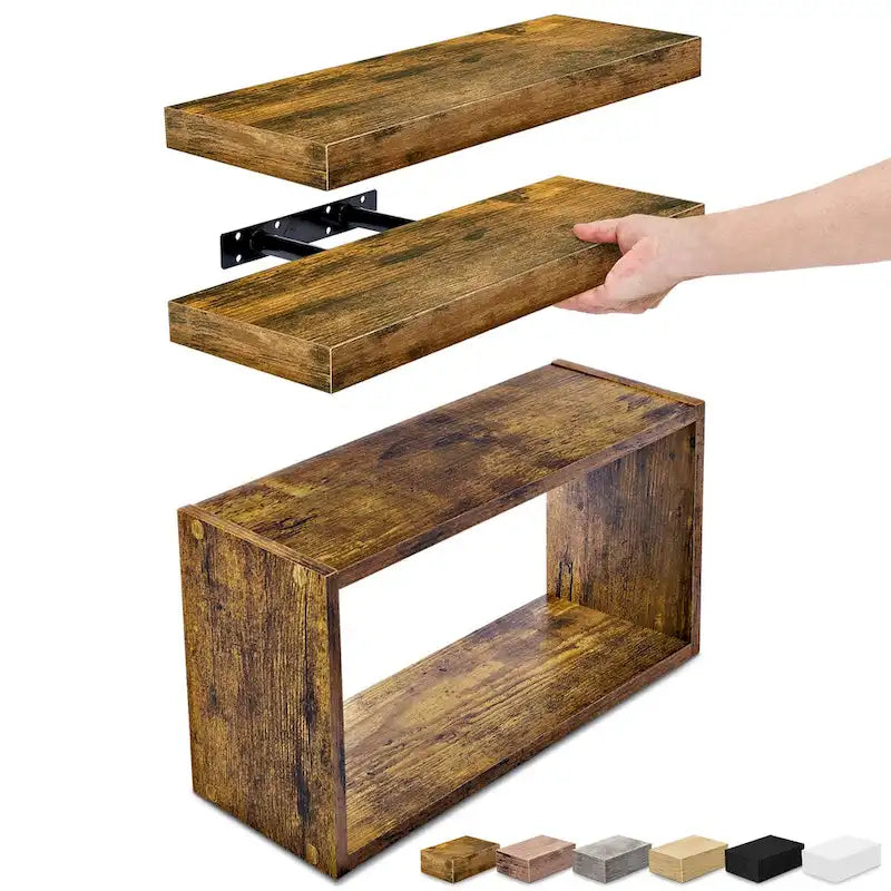 Sorbus Floating Shelves for Wall Set of 3 - 16 L X 5.5 W X 7.75H